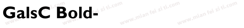 GalsC Bold字体转换